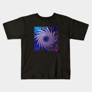 Blue Green Purple Pinwheel Kids T-Shirt